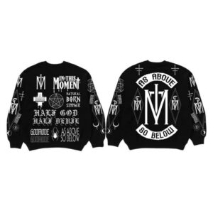In This Moment Merch Store As Above Black Crewneck Sweater