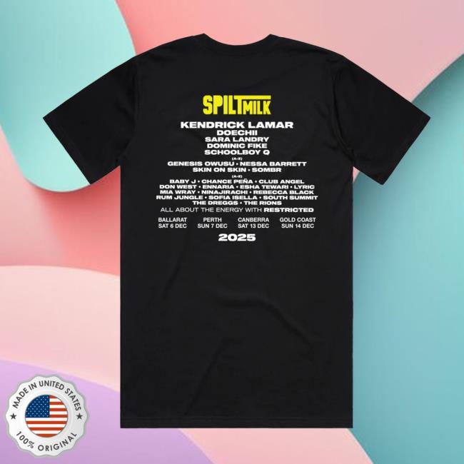 Spilt Milk Festival Merch Store 2025 Block Tour Tee Spilt Milk Festival Merch Store 2025 Block Tour Tee