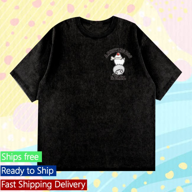 Fangamer Store Merch Undertale X Square Enix Annoying Dog And Emil Shirt Fangamer Store Merch Undertale X Square Enix Annoying Dog And Emil Shirt