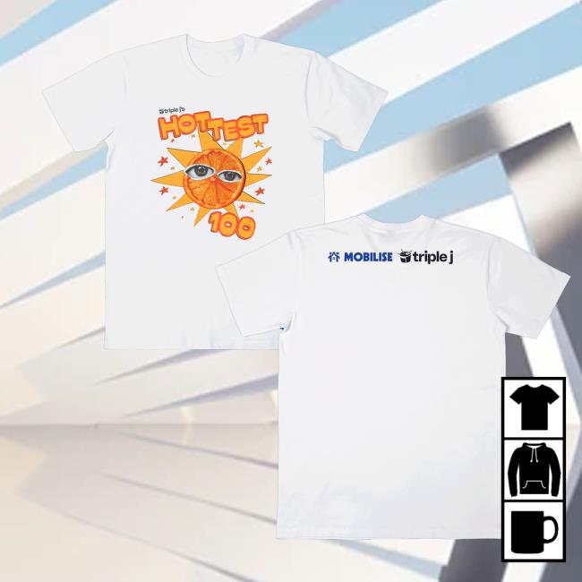 Triple J Merch Store Hottest 100 2025 Tee White Triple J Merch Store Hottest 100 2025 Tee White