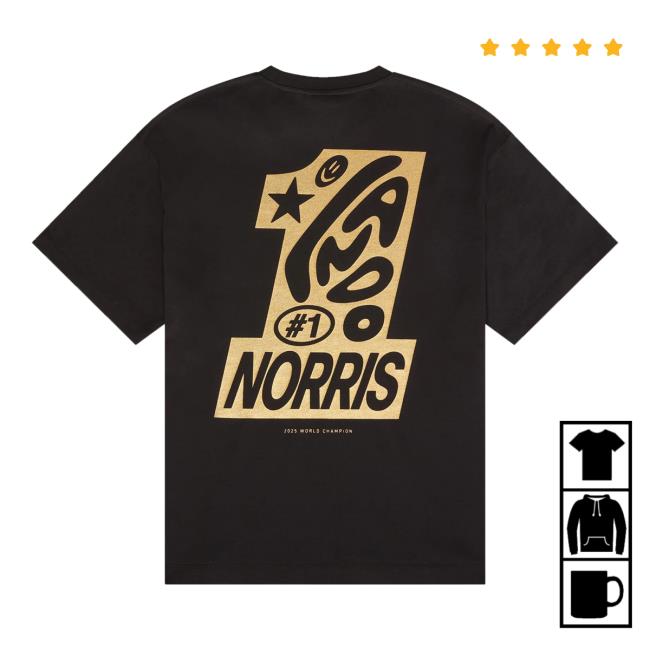 Lando Norris Merch Store #1 Boxy Tee Lando Norris Merch Store #1 Boxy Tee