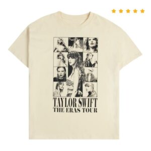 Taylor Swift Merch Store Taylor Swift The Eras Tour Through London Beige T-Shirt