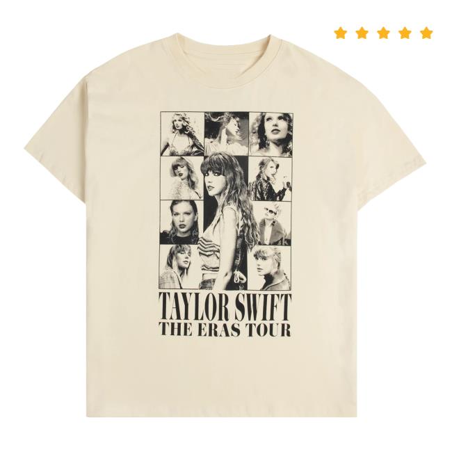 Taylor Swift Merch Store Taylor Swift The Eras Tour Through London Beige T-Shirt Taylor Swift Merch Store Taylor Swift The Eras Tour Through London Beige T-Shirt