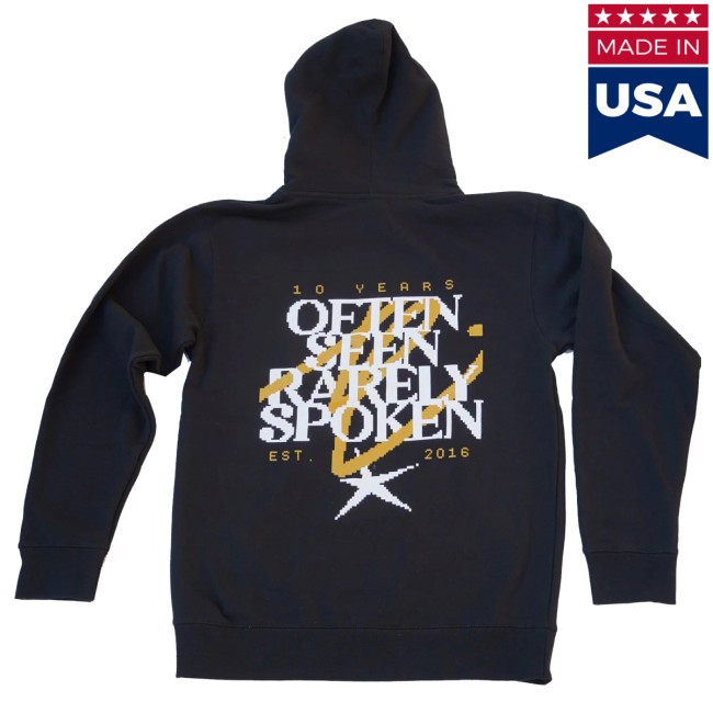 Often Seen Rarely Spoken Store Merch 10 Years Hoodie Often Seen Rarely Spoken Store Merch 10 Years Hoodie