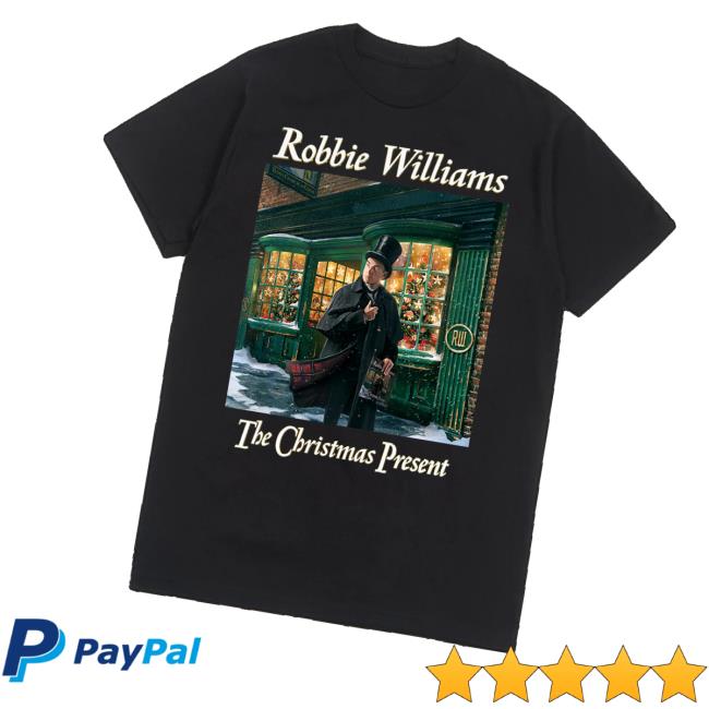 Robbie Williams Merch Store The Christmas Present T-Shirt Robbie Williams Merch Store The Christmas Present T-Shirt