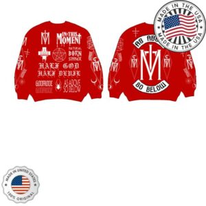 In This Moment Merch As Above Red Crewneck Sweater