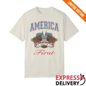 Fuentes Store Merch America First Vintage Eagle T-Shirt