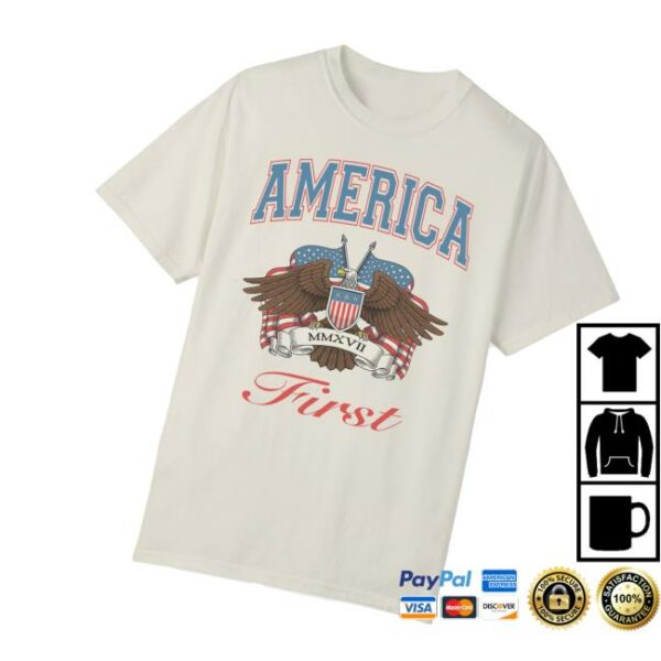 Fuentes Store Merch America First Vintage Eagle T-Shirt - Newest ...