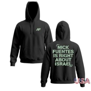 Fuentes Store Merch Right About Israel Hoodie