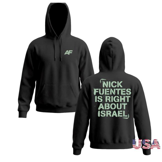 Fuentes Store Merch Right About Israel Hoodie Fuentes Store Merch Right About Israel Hoodie