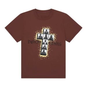 Denim Tears Merch Store Cross Tee Brown