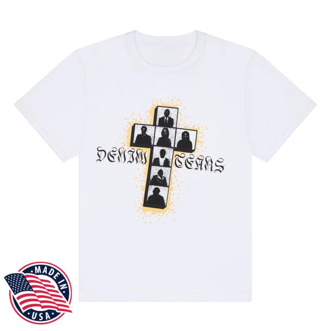 Denim Tears Merch Store Cross Tee White Denim Tears Merch Store Cross Tee White