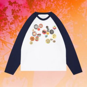 Denim Tears Merch Store Long Sleeve Raglan Pin Tee