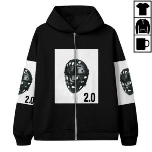 Playboi Carti Merch Store Antagonist 2.0 Hockey Mask Zip Up