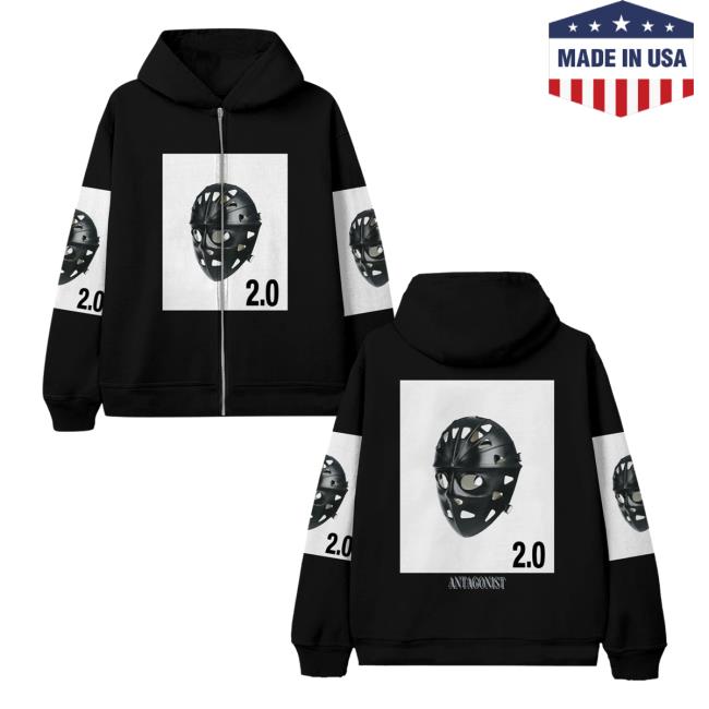 Playboi Carti Merch Store Antagonist 2.0 Hockey Mask Zip Up Playboi Carti Merch Store Antagonist 2.0 Hockey Mask Zip Up