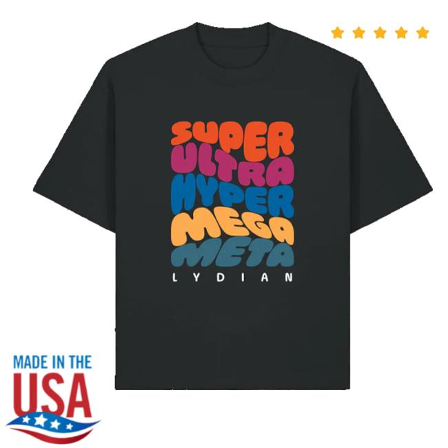 Jacob Collier Shop Merch Super Ultra Hyper Mega Meta Lydian Tee Jacob Collier Shop Merch Super Ultra Hyper Mega Meta Lydian Tee