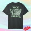 kenny Fuentes Store Merch Right About Israel T Shirt 1