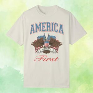 Fuentes Store Merch Shop America First Vintage Eagle T-Shirt