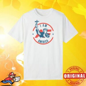 Fuentes Store Merch Shop America First Crucifix T-Shirt