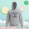 kenny Fuentes Store Merch America First Collegiate Gray Hoodie