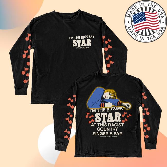 Hayley Williams Merch Store Biggest Star Black Long Sleeve Hayley Williams Merch Store Biggest Star Black Long Sleeve