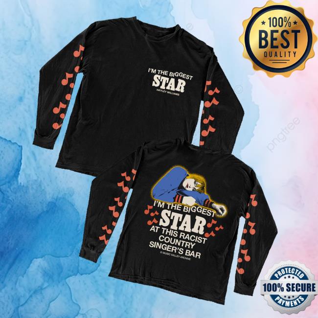 Hayley Williams Merch Store Biggest Star Black Long Sleeve Hayley Williams Merch Store Biggest Star Black Long Sleeve