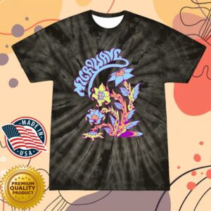 Microwave Merch Store Flowers Tie Dye T Shirt