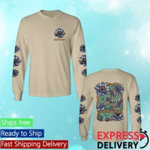 Microwave Merch Store Blue Lotus Long Sleeve T Shirt