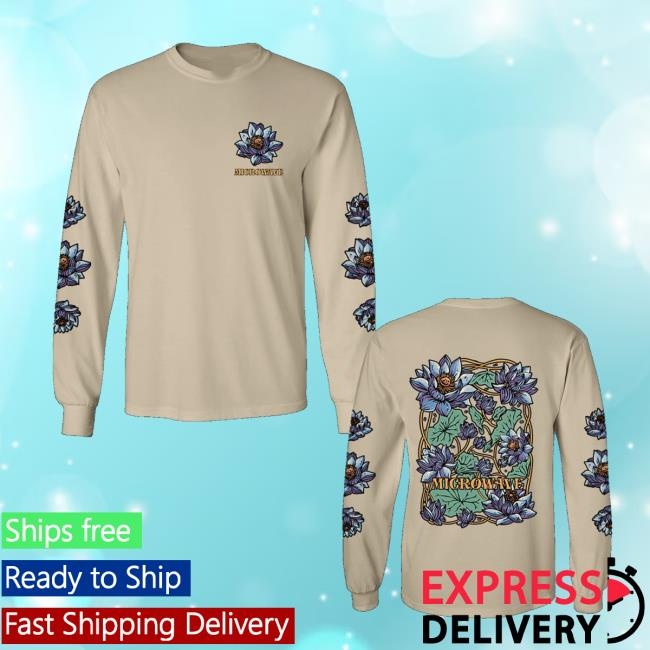 Microwave Merch Store Blue Lotus Long Sleeve T Shirt Microwave Merch Store Blue Lotus Long Sleeve T Shirt