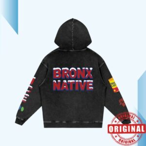 Bronx Native Shop Store Merch Bronx Native Bodega Ice Snow Washed Loose Cotton Hoodie