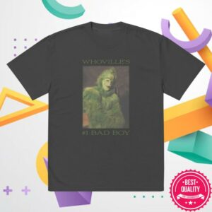 Dr. Seuss Official Store Merch The Grinch Oversized T-Shirt Whoville’S #1 Bad Boy