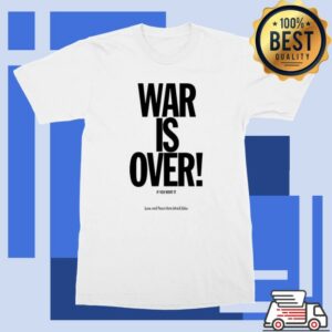John Lennon Official Store Merch War Is Over English T-Shirt