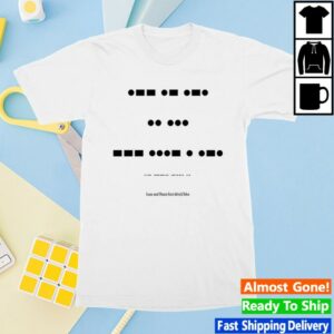 John Lennon Official Store Merch War Is Over T-Shirt Morse Code