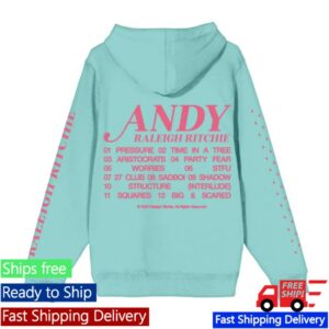 Raleigh Ritchie Store Merch Andy Anniversary Tracklist Hoodie
