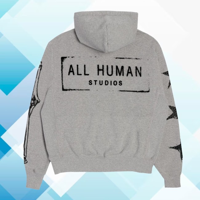 Popular Demand Store Merch All Human Grey Hoodie Popular Demand Store Merch All Human Grey Hoodie