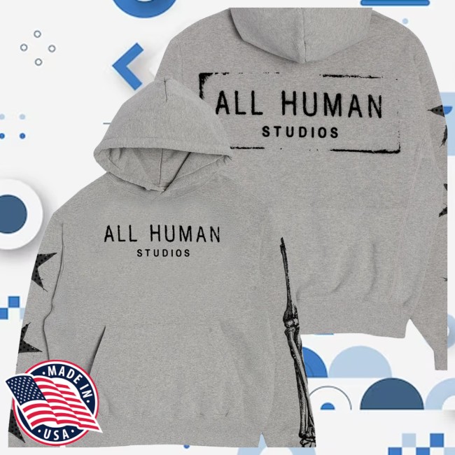 Popular Demand Store Merch All Human Grey Hoodie Popular Demand Store Merch All Human Grey Hoodie