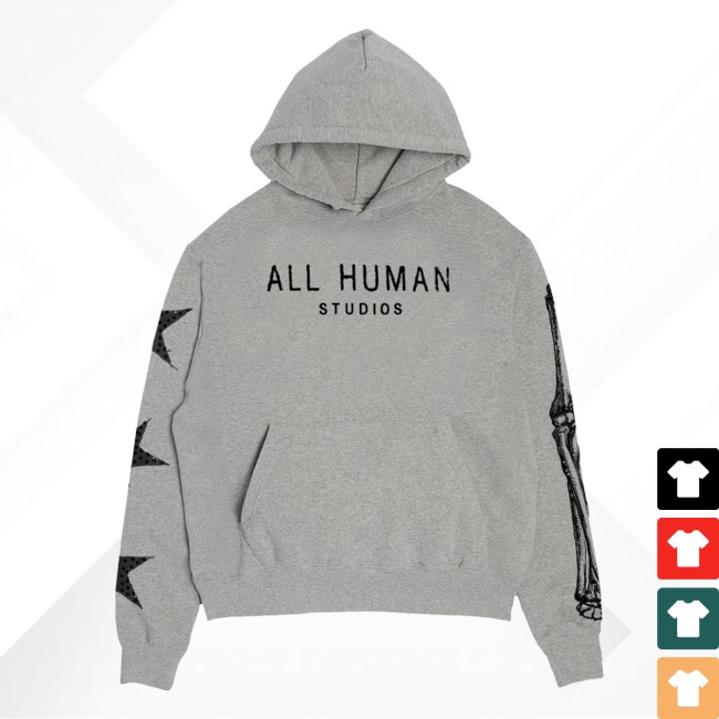 Popular Demand Store Merch All Human Grey Hoodie Popular Demand Store Merch All Human Grey Hoodie