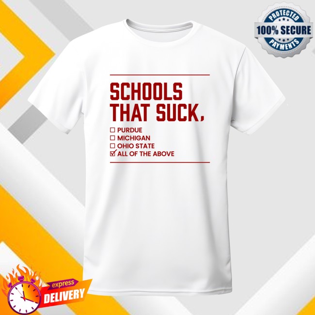 Inforindiana Store Merch Schools White T-Shirt Inforindiana Store Merch Schools White T-Shirt