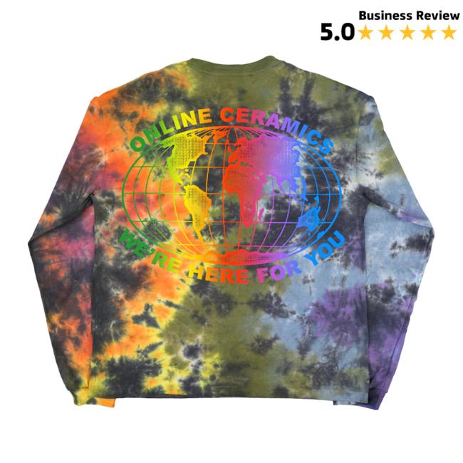 Online Ceramics Merch Store Rejoice Tie Dye Long Sleeve Tee Online Ceramics Merch Store Rejoice Tie Dye Long Sleeve Tee