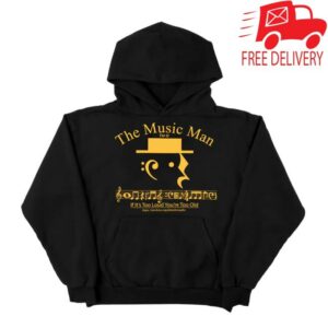Online Ceramics Merch Store The Music Man Black Hoodie