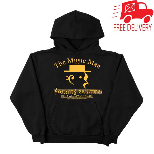 Online Ceramics Merch Store The Music Man Black Hoodie Online Ceramics Merch Store The Music Man Black Hoodie