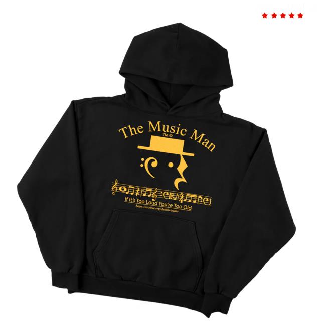 Online Ceramics Merch Store The Music Man Black Hoodie Online Ceramics Merch Store The Music Man Black Hoodie