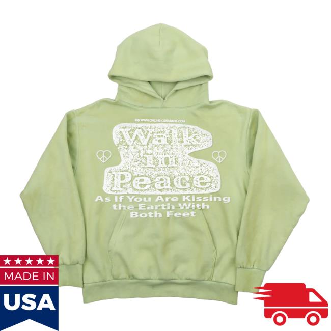 Online Ceramics Merch Store Walk In Peace Hand Dip Hoodie Online Ceramics Merch Store Walk In Peace Hand Dip Hoodie