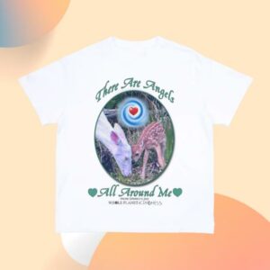 Online Ceramics Merch Store There Are Angels All Around Me White Tee