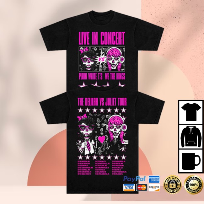 We The Kings Store Merch Delilah Vs Juliet Tour Tee We The Kings Store Merch Delilah Vs Juliet Tour Tee