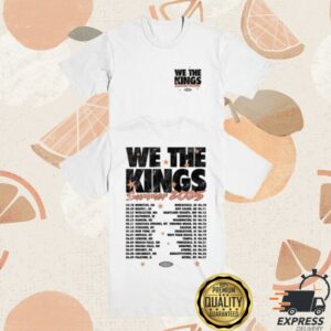 We The Kings Store Merch Tour Date White Tee
