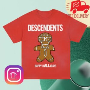 Descendents Store Merch Happy Hallidays Red T-Shirt