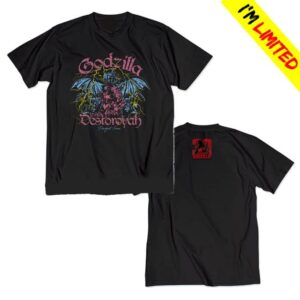 Godzilla Merch Store Godzilla Vs. Destoroyah 30Th Anniversary Scene Illustration T-Shirt 6s
