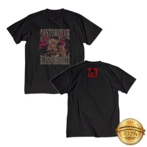 Godzilla Merch Store Godzilla Vs. Destoroyah 30Th Anniversary Scene Illustration T-Shirt 5