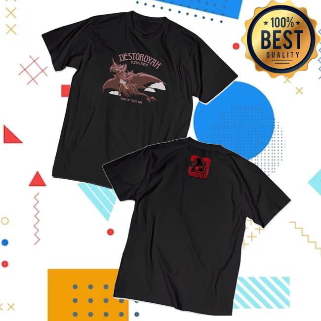 Godzilla Merch Store Godzilla Vs. Destoroyah 30Th Anniversary Scene Illustration T-Shirt 3s Godzilla Merch Store Godzilla Vs. Destoroyah 30Th Anniversary Scene Illustration T-Shirt 3s